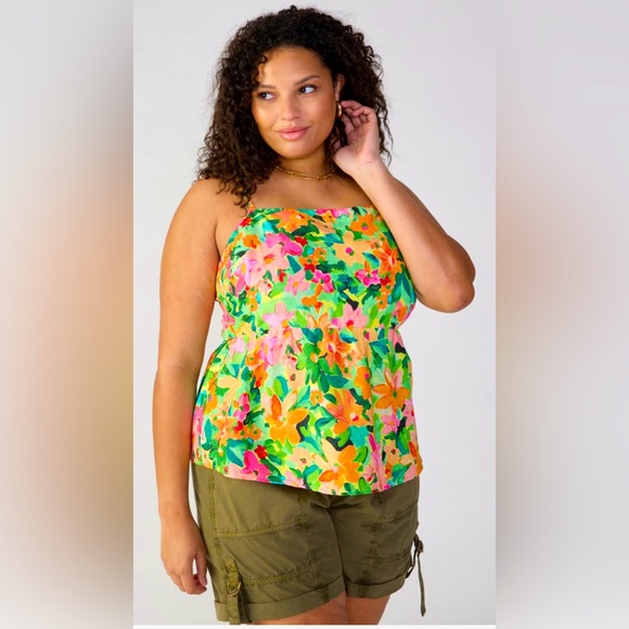 Sanctuary Tops - Sanctuary Clothing Linen Cami Escape Inclusive Collection Women’s Plus Size 3X